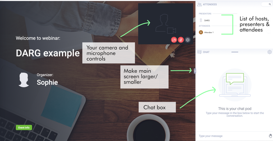 ClickMeeting interface